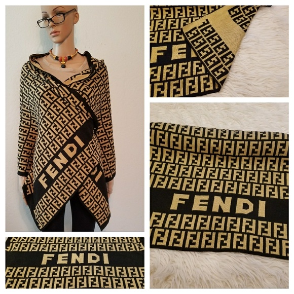 fendi logo shawl